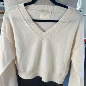 Love Shack Fancy size Small Cream cashmere sweater